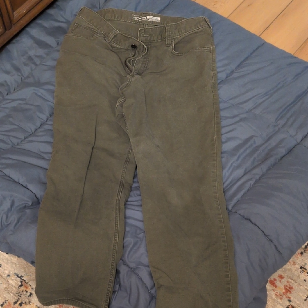 Carhartt Men's Dark Olive Chinos